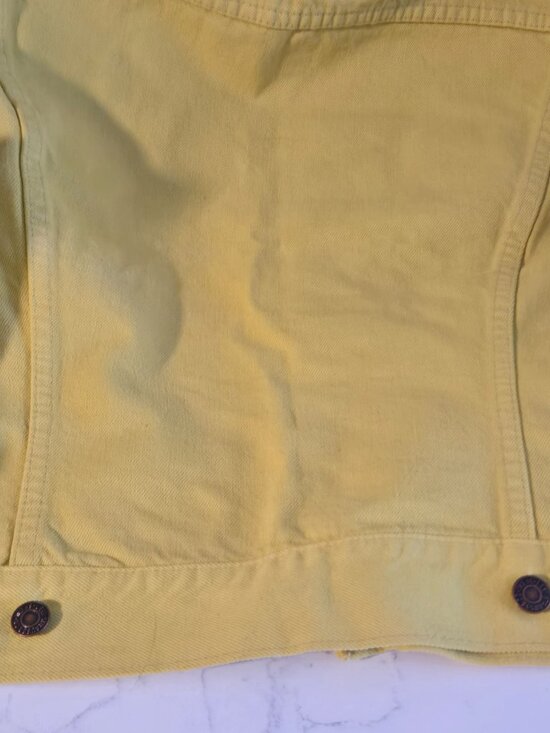 Authentic Vintage Banana Yellow LEE Levy Strauss Jean Jacket & Matching Jeans - Picture 9 of 16